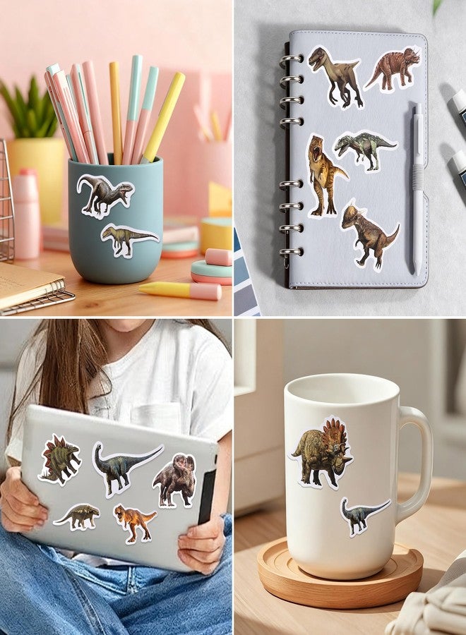 AIPULIDUO 100Pcs of Waterproof Vinyl Dinosaur Stickers Featuring Jurassic-Themed Designs, Ideal for Children, Teens, and Enthusiasts. Suitable for Use On Water Bottles, Laptops, Skateboards A - Image 5